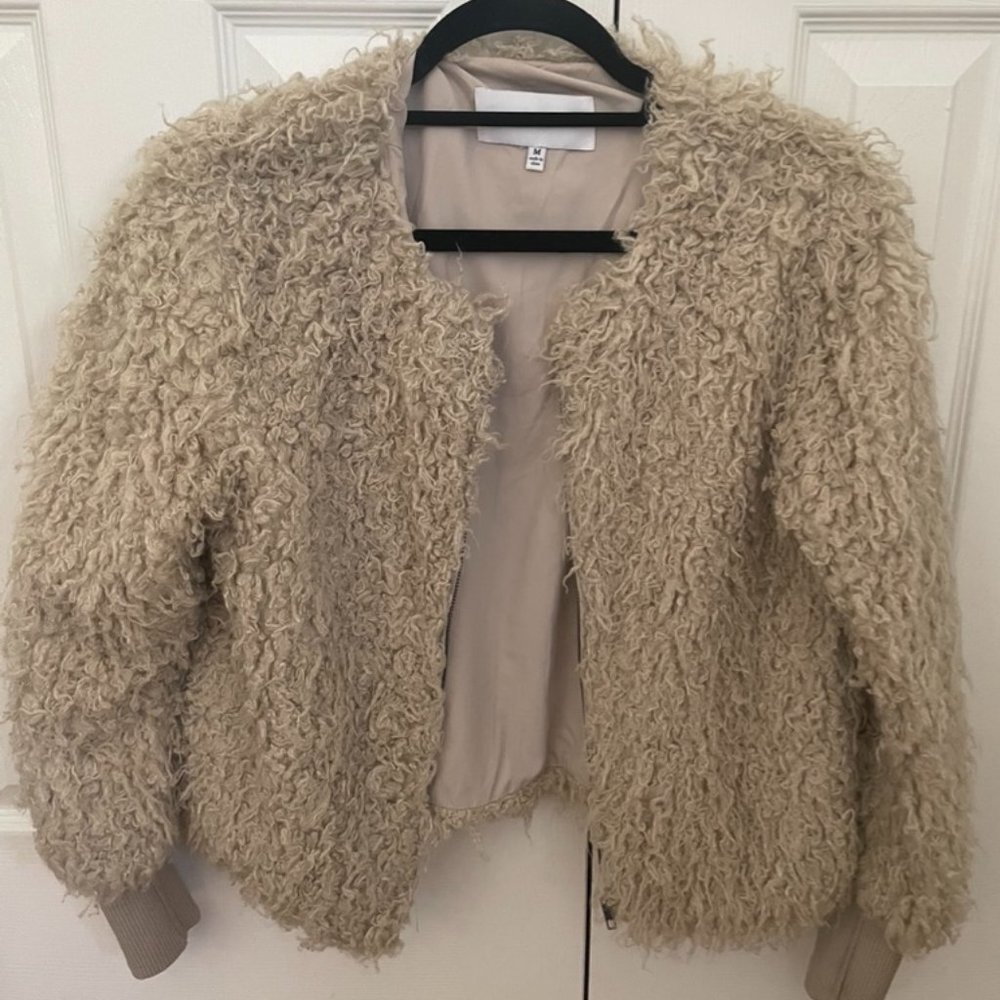 Cream Cupcakes & Cashmere Teddy Jacket - Never Worn - Size M
